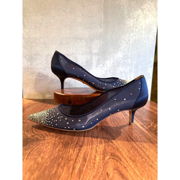👠💎 Badgley Mischka “Felicity” Blue Crystal‎ Embellished Pumps – Size 10💎👠 - Picture 6 of 7